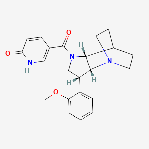 molecular formula C22H25N3O3 B5297649 5-{[(3R*,3aR*,7aR*)-3-(2-methoxyphenyl)hexahydro-4,7-ethanopyrrolo[3,2-b]pyridin-1(2H)-yl]carbonyl}pyridin-2(1H)-one 