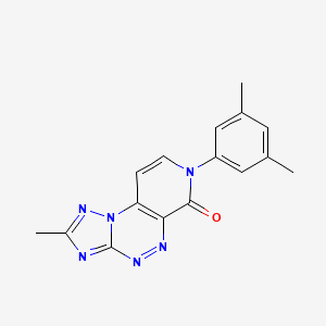 molecular formula C16H14N6O B5297694 7-(3,5-dimethylphenyl)-2-methylpyrido[4,3-e][1,2,4]triazolo[5,1-c][1,2,4]triazin-6(7H)-one 