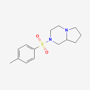 molecular formula C14H20N2O2S B5297760 2-[(4-methylphenyl)sulfonyl]octahydropyrrolo[1,2-a]pyrazine 