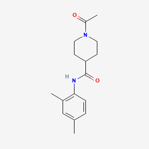 molecular formula C16H22N2O2 B5297844 1-acetyl-N-(2,4-dimethylphenyl)-4-piperidinecarboxamide 