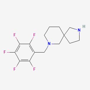 molecular formula C15H17F5N2 B5297854 7-(pentafluorobenzyl)-2,7-diazaspiro[4.5]decane dihydrochloride 