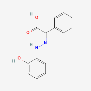molecular formula C14H12N2O3 B5297898 [(2-hydroxyphenyl)hydrazono](phenyl)acetic acid 