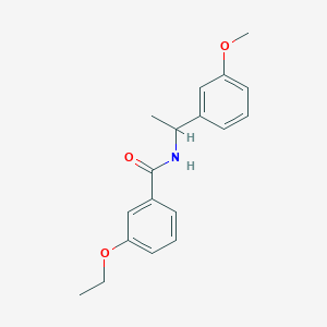 molecular formula C18H21NO3 B5298065 3-ethoxy-N-[1-(3-methoxyphenyl)ethyl]benzamide 