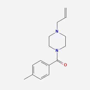 molecular formula C15H20N2O B5298073 1-allyl-4-(4-methylbenzoyl)piperazine 