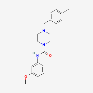 molecular formula C20H25N3O2 B5298165 N-(3-methoxyphenyl)-4-(4-methylbenzyl)-1-piperazinecarboxamide 