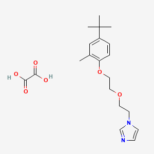 molecular formula C20H28N2O6 B5298260 1-{2-[2-(4-tert-butyl-2-methylphenoxy)ethoxy]ethyl}-1H-imidazole oxalate 