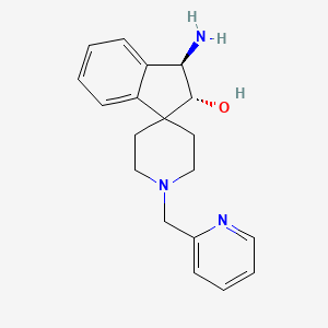 molecular formula C19H23N3O B5298292 (2R*,3R*)-3-amino-1'-(2-pyridinylmethyl)-2,3-dihydrospiro[indene-1,4'-piperidin]-2-ol 