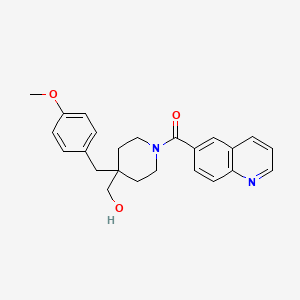 [4-(4-methoxybenzyl)-1-(quinolin-6-ylcarbonyl)piperidin-4-yl]methanol