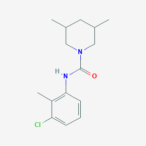 molecular formula C15H21ClN2O B5298332 N-(3-chloro-2-methylphenyl)-3,5-dimethyl-1-piperidinecarboxamide 