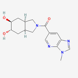 (3aR*,5S*,6S*,7aS*)-2-[(3-methyl-3H-imidazo[4,5-b]pyridin-6-yl)carbonyl]octahydro-1H-isoindole-5,6-diol