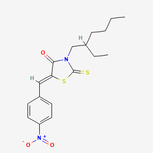 3-(2-ethylhexyl)-5-(4-nitrobenzylidene)-2-thioxo-1,3-thiazolidin-4-one