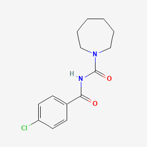 molecular formula C14H17ClN2O2 B5298413 N-(4-chlorobenzoyl)-1-azepanecarboxamide 
