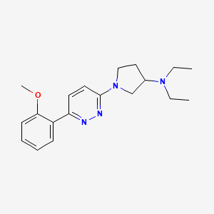 molecular formula C19H26N4O B5298433 N,N-diethyl-1-[6-(2-methoxyphenyl)pyridazin-3-yl]pyrrolidin-3-amine 