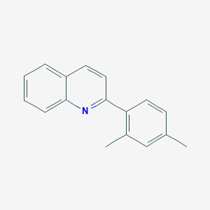 molecular formula C17H15N B5298498 2-(2,4-dimethylphenyl)quinoline CAS No. 76890-08-9