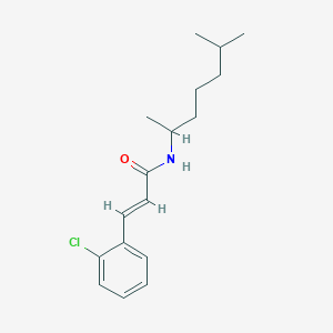 molecular formula C17H24ClNO B5298613 3-(2-chlorophenyl)-N-(1,5-dimethylhexyl)acrylamide 