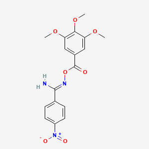 4-nitro-N'-[(3,4,5-trimethoxybenzoyl)oxy]benzenecarboximidamide