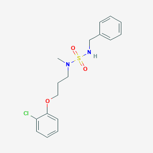 molecular formula C17H21ClN2O3S B5298742 N'-benzyl-N-[3-(2-chlorophenoxy)propyl]-N-methylsulfamide 