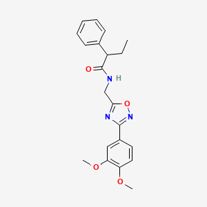 N-{[3-(3,4-dimethoxyphenyl)-1,2,4-oxadiazol-5-yl]methyl}-2-phenylbutanamide