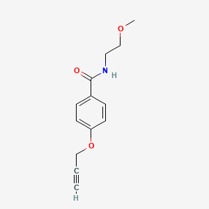 molecular formula C13H15NO3 B5298768 N-(2-methoxyethyl)-4-(2-propyn-1-yloxy)benzamide 