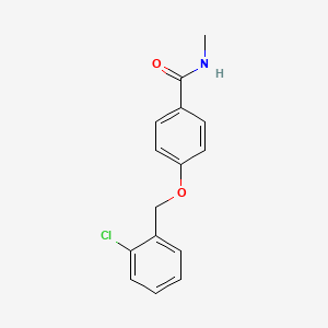 molecular formula C15H14ClNO2 B5298838 4-[(2-chlorobenzyl)oxy]-N-methylbenzamide CAS No. 84403-79-2