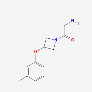 molecular formula C13H18N2O2 B5298870 N-methyl-2-[3-(3-methylphenoxy)azetidin-1-yl]-2-oxoethanamine 