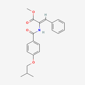 molecular formula C21H23NO4 B5298890 methyl 2-[(4-isobutoxybenzoyl)amino]-3-phenylacrylate 