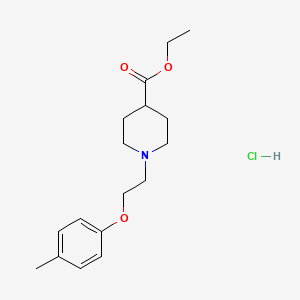 molecular formula C17H26ClNO3 B5298945 ethyl 1-[2-(4-methylphenoxy)ethyl]-4-piperidinecarboxylate hydrochloride 