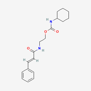 molecular formula C18H24N2O3 B5298965 2-(cinnamoylamino)ethyl cyclohexylcarbamate 