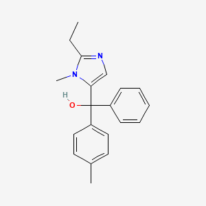 molecular formula C20H22N2O B5299018 (2-ethyl-1-methyl-1H-imidazol-5-yl)(4-methylphenyl)phenylmethanol 