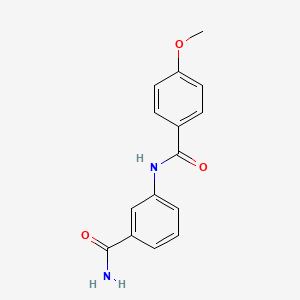molecular formula C15H14N2O3 B5299043 3-[(4-methoxybenzoyl)amino]benzamide 