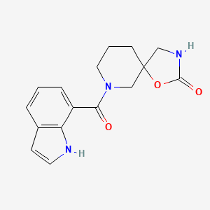 7-(1H-indol-7-ylcarbonyl)-1-oxa-3,7-diazaspiro[4.5]decan-2-one