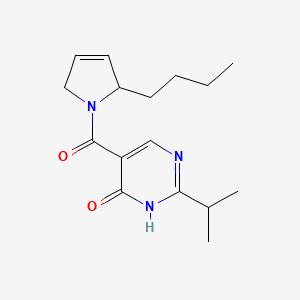 molecular formula C16H23N3O2 B5299106 5-[(2-butyl-2,5-dihydro-1H-pyrrol-1-yl)carbonyl]-2-isopropylpyrimidin-4(3H)-one 