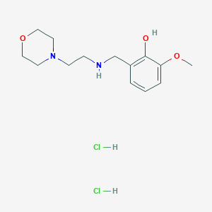 molecular formula C14H24Cl2N2O3 B5299190 2-methoxy-6-({[2-(4-morpholinyl)ethyl]amino}methyl)phenol dihydrochloride 
