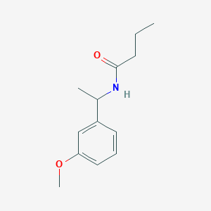 molecular formula C13H19NO2 B5299340 N-[1-(3-methoxyphenyl)ethyl]butanamide 