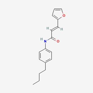 molecular formula C17H19NO2 B5299363 N-(4-butylphenyl)-3-(2-furyl)acrylamide 