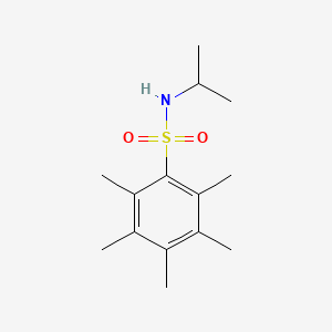 molecular formula C14H23NO2S B5299372 N-isopropyl-2,3,4,5,6-pentamethylbenzenesulfonamide 