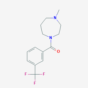 molecular formula C14H17F3N2O B5299426 1-methyl-4-[3-(trifluoromethyl)benzoyl]-1,4-diazepane 