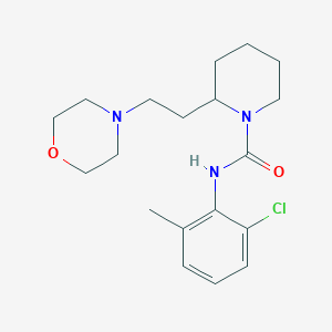 molecular formula C19H28ClN3O2 B5299476 N-(2-chloro-6-methylphenyl)-2-[2-(4-morpholinyl)ethyl]-1-piperidinecarboxamide 
