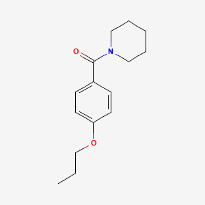 molecular formula C15H21NO2 B5299510 1-(4-propoxybenzoyl)piperidine 