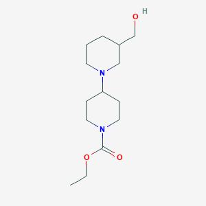 molecular formula C14H26N2O3 B5299556 ethyl 3-(hydroxymethyl)-1,4'-bipiperidine-1'-carboxylate 