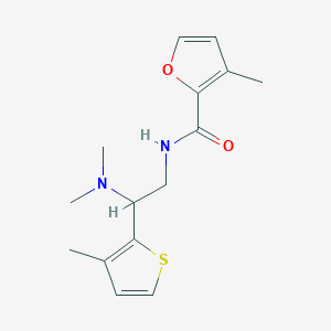 molecular formula C15H20N2O2S B5299616 N-[2-(dimethylamino)-2-(3-methyl-2-thienyl)ethyl]-3-methyl-2-furamide 