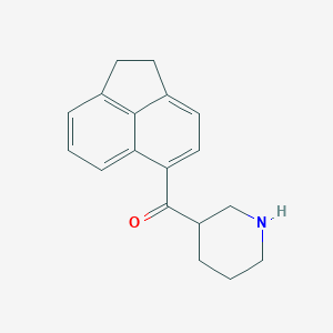 molecular formula C18H19NO B5299668 1,2-dihydro-5-acenaphthylenyl(3-piperidinyl)methanone hydrochloride 