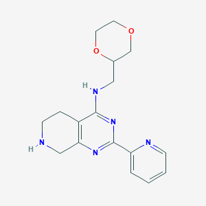 N-(1,4-dioxan-2-ylmethyl)-2-pyridin-2-yl-5,6,7,8-tetrahydropyrido[3,4-d]pyrimidin-4-amine