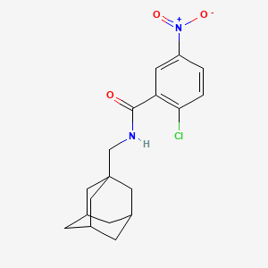 molecular formula C18H21ClN2O3 B5299794 N-(1-adamantylmethyl)-2-chloro-5-nitrobenzamide 