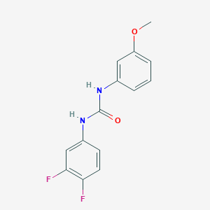 molecular formula C14H12F2N2O2 B5299830 N-(3,4-difluorophenyl)-N'-(3-methoxyphenyl)urea 
