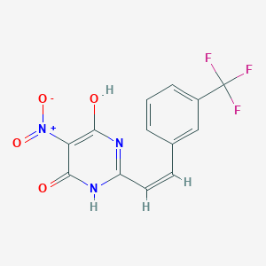 6-hydroxy-5-nitro-2-{2-[3-(trifluoromethyl)phenyl]vinyl}-4(3H)-pyrimidinone