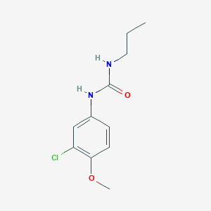 molecular formula C11H15ClN2O2 B5299838 N-(3-chloro-4-methoxyphenyl)-N'-propylurea 