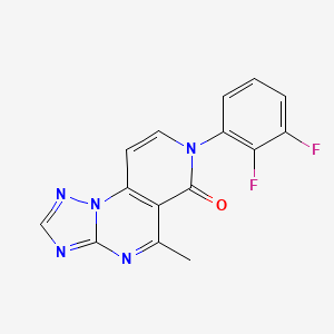 molecular formula C15H9F2N5O B5299867 7-(2,3-difluorophenyl)-5-methylpyrido[3,4-e][1,2,4]triazolo[1,5-a]pyrimidin-6(7H)-one 