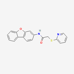 molecular formula C19H14N2O2S B5299895 N-dibenzo[b,d]furan-3-yl-2-(2-pyridinylthio)acetamide 