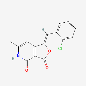 molecular formula C15H10ClNO3 B5299918 1-(2-chlorobenzylidene)-6-methylfuro[3,4-c]pyridine-3,4(1H,5H)-dione 
